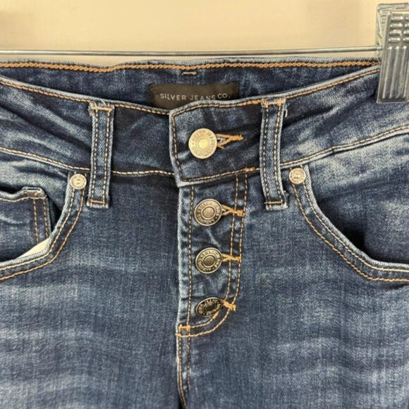 Cute Silver Jeans Size 25 33L Slim Bootcut - Picture 5 of 5